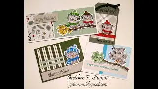Winter Owls Card Workshop