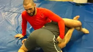 BJJ - Preventing the Guard Pass with inverted Triangle - Coach Zahabi