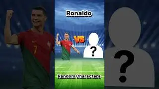 Ronaldo Vs Random Characters🔥 ( Hasbulla, Wednesday, iShowspeed, Messi )😲🔥