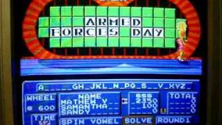 NES Wheel of Fortune Game 1