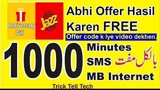 Get 1000 mb, minutes & sms on jazz sim instantly - latest offer 2018