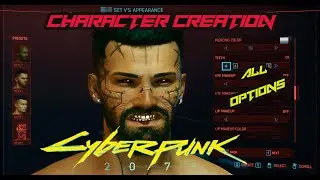 Cyberpunk 2077 | Male Character Customization All Options | Character Creation
