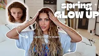 EXTREME SPRING GLOW-UP TRANSFORMATION | *days in the life* yappy grwm, leg day workout, pool day..