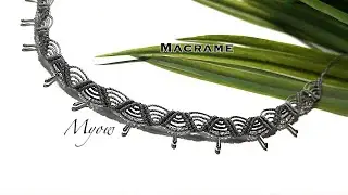 MACRAME ANGKLET | CHOKER | SIMPLE WAVY WITH BEADS | MYOW 289