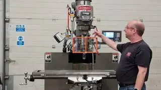 Rebuilt Bridgeport milling machine with 48 inch table and two axis Goodwin DRO system.
