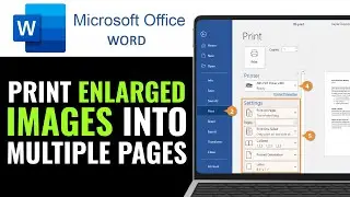 How To Print Enlarge Images Into Multiple Pages In Microsoft Word For Poster Printing 2026 (EASILY)