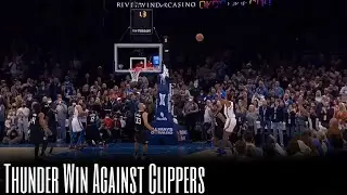 Shai Game Winner Against The Clippers!