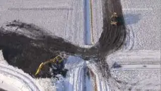 Noordelijke elfsteden vaarroute luchtvideo www.droneview.nl