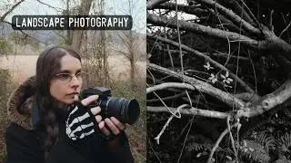 Moody landscape photography in black and white
