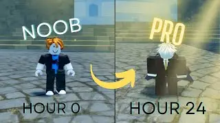 SPENDING 24 HOURS ON A BRAND NEW ACCOUNT NOOB TO PRO (Fruit Battlegrounds)
