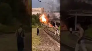В Саратове водитель КамАЗа не справился с управлением и улетел с моста на газовую трубу!