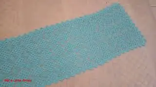 Trilho ou caminho de mesa em crochê
