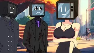 TV MAN LOOKS BETWEEN THE LEGS OF TV WOMAN. Skibidi Toilet Animation