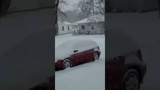 Non-stop snowstorm in Iowa #winter2025 #winter #snow #cold #frozen #iowaweather #snowstorm #snowfall