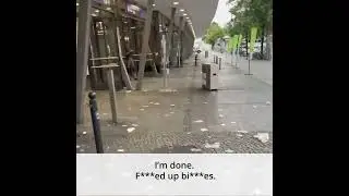 Бомжи и мусор в Берлине, вокзал