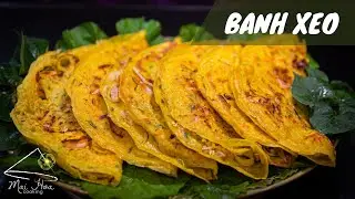 Bánh xèo giòn rụm, tự pha bột chuẩn ngon | Vietnamese Pancake | Mai Hoa Cooking #12