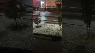 Первый снег в Череповце. 9.10.24