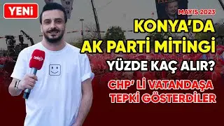 Ak Parti mitinginde CHP li vatandaşa tepki -  Konya - Mitingde Seçim anketi