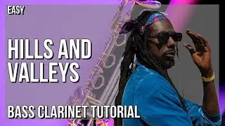 How to play Hills and Valleys by Buju Banton on Bass Clarinet (Tutorial)