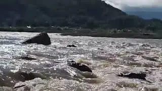 Raging river sound. Listening to nature sounds will help you relax