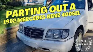 Exploring a Mercedes W140 Parts Car: Salvage Treasure Hunt!