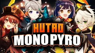 🟧 HUTAO MONOPYRO SHOWCASE | Un Baile Ardiente En El ABISMO 12 De GENSHING IMPACT