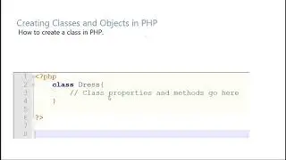 005 Creating Classes And Objects In PHP