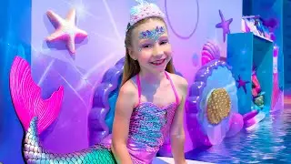 Nastya and Dad visit a science museum and amusement park in Dubai