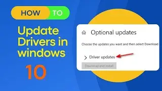 How To Update Drivers In Windows 10 || Windows 10 Ma Driver Update Kasy Kary ||