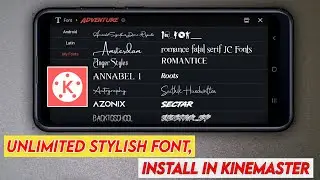 KineMaster Main Font Kaise install kare #kinemaster #font #add #costume #install #in