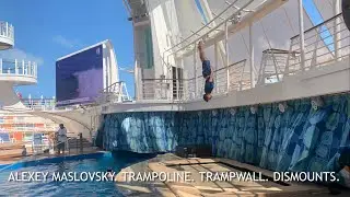 Alexey Maslovsky. Trampoline. Trampwall. Dismounts.