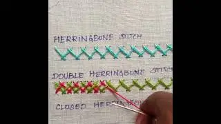 Double Herringbone Stitch - Hand Embroidery Stitch for Beginners