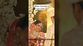 This Jaimala is just too cute! ❤️ #indianwedding #jaimala #shaadi