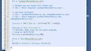 PHP Tutorial   Advanced   13 02  Sending email with mail