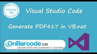 How to generate PDF417 2D barcodes using OnBarcode VB.NET PDF417 Barcode Generator library?