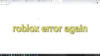 roblox error The service is unavailable.