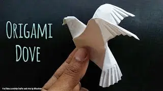 Tutorial on Origami Dove 🕊 or Pigeon || How to make an origami bird easily
