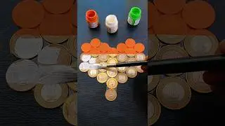 Great India Tiranga on Coins 🥹 || 🇮🇳 Love Flag 🇮🇳 