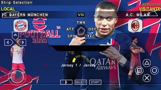eFootball PES 2023 PPSSPP Full Transfers & New Update Kits 2023/24 Real Faces Camera PS5 Graphics HD