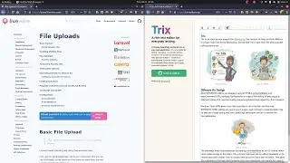 Trix attachments with Livewire's File Upload