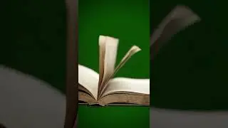 Book opening slowly Green Screen Effect 