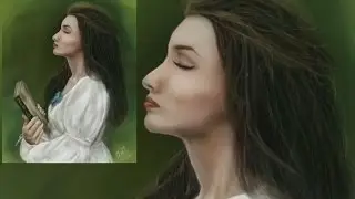 DIGITAL PAINTING | A SHINY GIRL