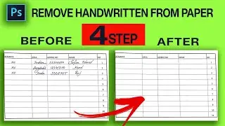 How to Remove Handwritten from documents | Top 4 steps | likha hua document kasa clean kora 💥