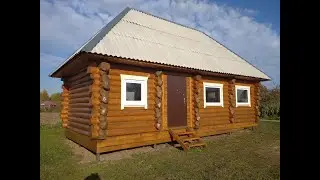 Эксклюзивный дом из бревна ручной работы.