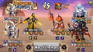Monster Legends Wyrmlad vs Lord Pumpseed 130 Eisul Ragnarok who win PVP
