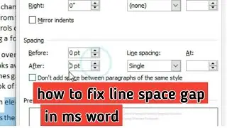 line spacing between line ।। ms word line spacing ।। default line spacing in word