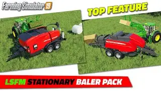 FS19 | LSFM Stationary Baler Pack - review