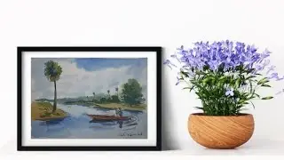 Watercolour Landscape Painting/Watercolour on paper #landscape #watercolour #drawing