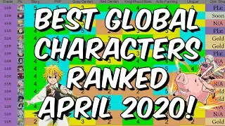 Best Global Character's Ranked April 2020 - Seatin's Tier List - Seven Deadly Sins: Grand Cross