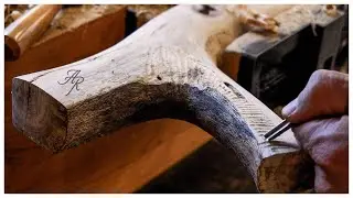 Carving A Boot Jack From An Oak Branch